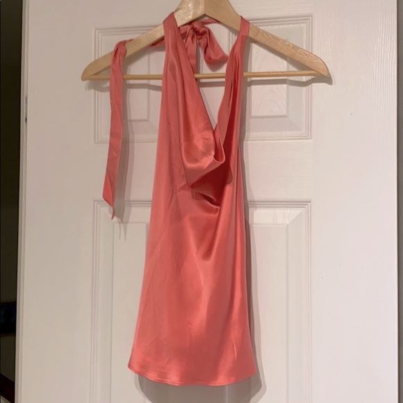 Banana Republic Cowl Neck Satin Halter Top - Picture 3 of 7
